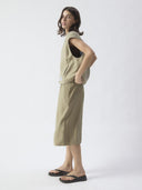 Groene mouwloze jacket lanow