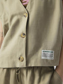 Groene mouwloze jacket lanow