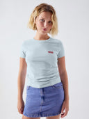 Lichtblauw t-shirt pymaz