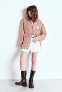 Lichtgrijze sweat short atubay