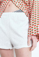 Lichtgrijze sweat short atubay