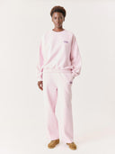 Lichtroze oversized sweater plizzy