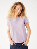 Lila t-shirt met logo ykobow