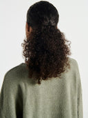 Groene badstof sweater bobypark