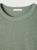 Groene badstof sweater bobypark