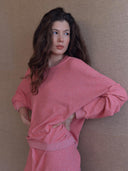 Roze oversized sweater cluway