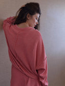 Roze oversized sweater cluway