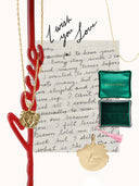 Gouden hanger memorable love charm