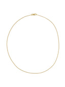 Gouden fijne ketting met platte schakel gourmet plain