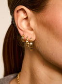 Gouden oorbellen small poetic ring