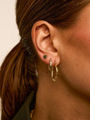 Gouden oorbellen small organic hoop