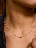 Zilveren ketting met hartje te quiero