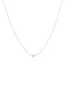 Zilveren ketting met hartje te quiero