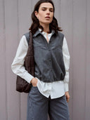 Grijs gilet isabeau