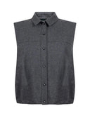 Grijs gilet isabeau