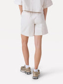 Beige linnenmix shorts moore