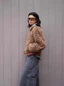 Faux fur hooded jacket sara