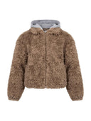 Faux fur hooded jacket sara