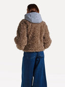 Faux fur hooded jacket sara