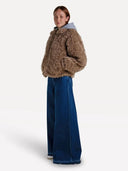 Faux fur hooded jacket sara