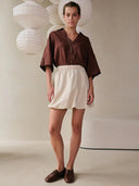 Bruine blouse valerie
