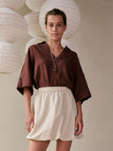 Bruine blouse valerie