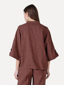 Bruine blouse valerie