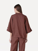 Bruine blouse valerie