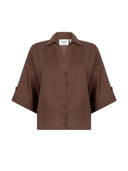 Bruine blouse valerie
