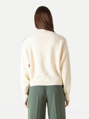 Tweekleurige trui emily knitted pull