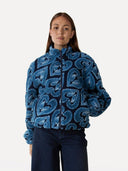 Blauwe fleece jas sara jacket