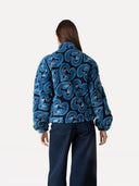 Blauwe fleece jas sara jacket