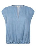 Blauwe denim top aurore