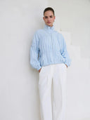 Blauwe jacket isine