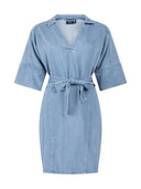 Blauwe mini jurk genivee