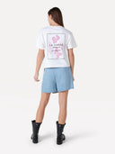 Blauwe skort gwen