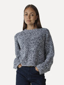 Blauwe trui ys knitted pull