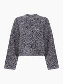 Blauwe trui ys knitted pull