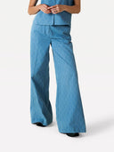 Wide-leg jeans met patroon nadine pants