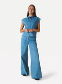 Wide-leg jeans met patroon nadine pants