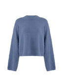 Zachte blauwe trui amaya knitted pull