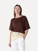 Bruine louise knitted pull s/s