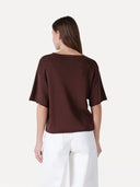 Bruine louise knitted pull s/s