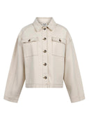 Creme denim jacket enora