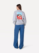 Denim broek moore pleated pants