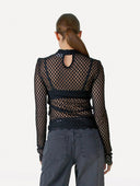Zwarte longsleeve depew top l/s