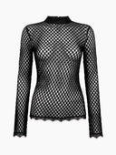 Zwarte longsleeve depew top l/s