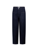 Donkerblauwe barrel jeans vivia