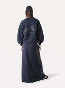 Maxi-rok met glans liz skirt