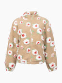 Fleece jas met bloemen sara jacket